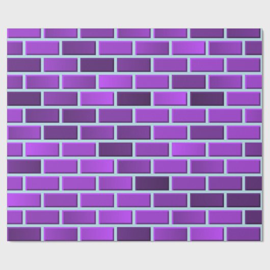 Paarse bakstenen cadeaupapier (Vlak)
