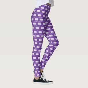 Paarse Bakstenen Kruis Leggings