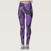 Paarse Bal Python Leggings stijl 2 (Voorkant)