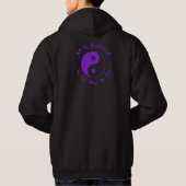 Paarse Balance Yin Yang Hoodie (backprint) (Achterkant)