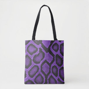 Paarse Ball Python Boodschappentas Stijl 2 Tote Bag