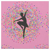 Paarse Ballerina Colour Burst Stof (Close Up)