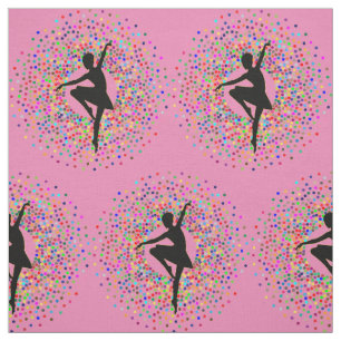 Paarse Ballerina Colour Burst Stof
