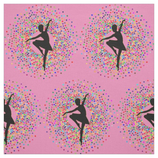 Paarse Ballerina Colour Burst Stof (Swatch)
