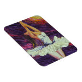 Paarse Ballerina dansende magneet (Rechterzijde)