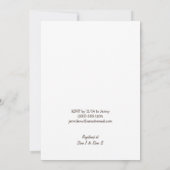 Paarse ballerina, meisje Baby shower uitnodiging (Achterkant)