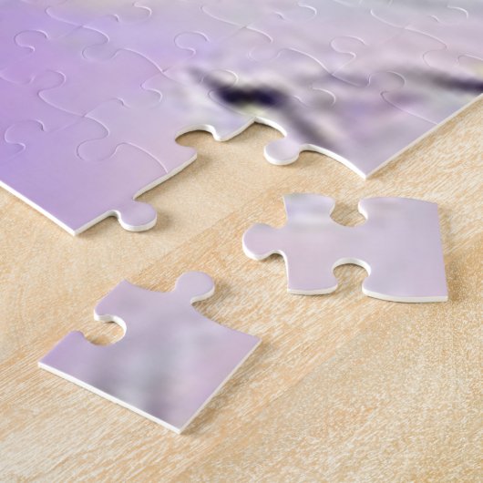 Paarse Ballerina Originele Kunst Lila Melk Legpuzzel (Zijkant)