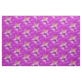 Paarse ballerina's dansen aangepaste naam stof (Fat Quarter)