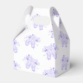 Paarse Ballet Birthday Pointe Shoes Bedankdoosjes (Achterkant)