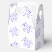 Paarse Ballet Birthday Pointe Shoes Bedankdoosjes (Geopend)