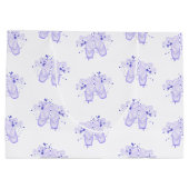 Paarse Ballet Birthday Pointe Shoes Groot Cadeauzakje (Achterkant)