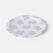 Paarse Ballet Birthday Pointe Shoes Papieren Bordje (Gekanteld)