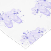 Paarse Ballet Birthday Pointe Shoes Tafelkleed (Gekanteld)