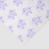 Paarse Ballet Birthday Pointe Shoes Tissuepapier (Detail)