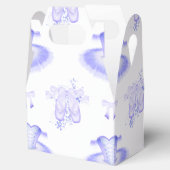 Paarse Ballet Birthday Tutu & Pointe Shoes Bedankdoosjes (Geopend)