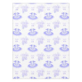 Paarse Ballet Birthday Tutu & Pointe Shoes Tafelkleed (Voorkant)