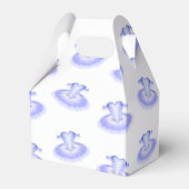 Paarse Ballet Birthday Tutu Waterverf Bedankdoosjes (Achterkant)