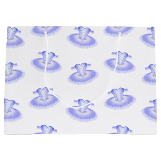 Paarse Ballet Birthday Tutu Waterverf Groot Cadeauzakje (Voorkant)