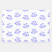 Paarse Ballet Birthday Tutu Waterverf Inpakpapier Vel (Voorkant)