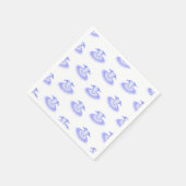 Paarse Ballet Birthday Tutu Waterverf Servet (Hoek)