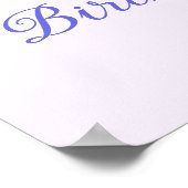 Paarse Ballet Birthday Tutu Welkomstteken Poster (Hoek)