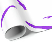 Paarse balletdanser wenst inpakpapier (Rol Hoek)