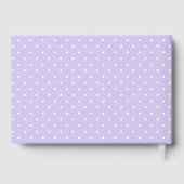 Paarse ballon, eucalyptus, groen, Baby shower Gastenboek (Achterkant)