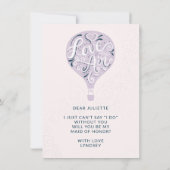 Paarse ballon is mijn dienstmeisje van het eerbeto (Achterkant)