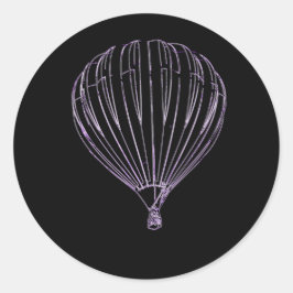 paarse ballon ronde sticker