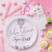 Paarse ballonvaardige olifantenpapier bord (Feest)