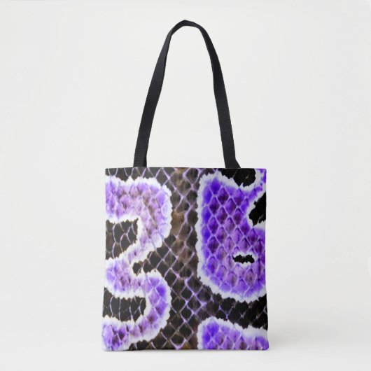 Paarse Balpython Boodschappentas – Wild Tote Bag (Voorkant)