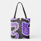 Paarse Balpython Boodschappentas – Wild Tote Bag (Achterkant)