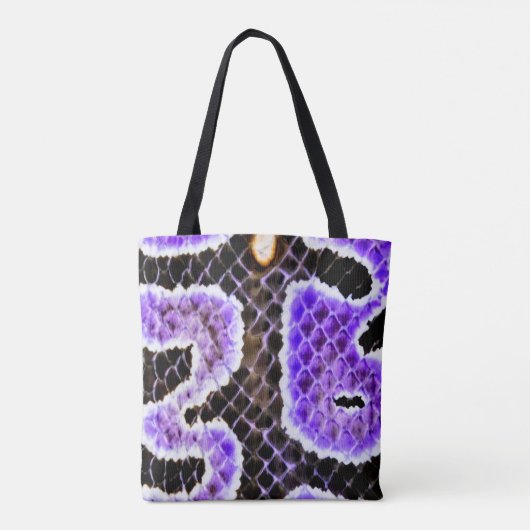Paarse Balpython Boodschappentas – Wild Tote Bag (Achterkant)