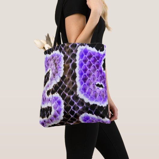 Paarse Balpython Boodschappentas – Wild Tote Bag (Dichtbij)