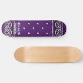 Paarse BANDANA BOARDS Skateboard (Horizontaal)