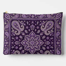 Paarse Bandana Paisley Grote Ritszak Etui