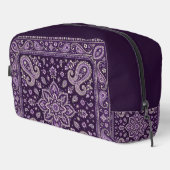 Paarse Bandana Paisley Reisorganizer Tas (Rechterhoek)