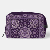 Paarse Bandana Paisley Reisorganizer Tas (Achterkant)