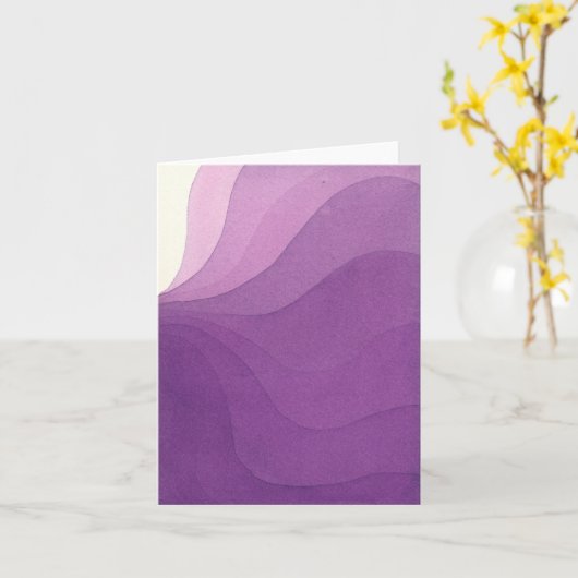 Paarse Bands Kaart (Gele Bloem)
