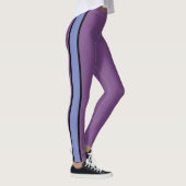 Paarse bandstreep-Leggings Leggings (Rechts)
