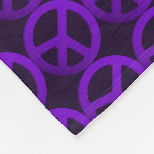 Paarse banket voor vredesgebaren met aangepaste te fleece deken (Hoek)