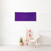 Paarse banner met glinsteraccent rechts (op maat) (Insitu)