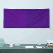 Paarse banner met glinsteraccent rechts (op maat) (Beurs)