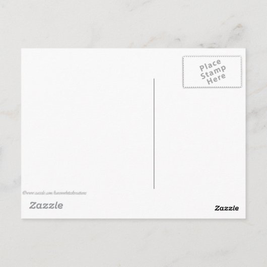 Paarse Barbed Wire Briefkaart (Achterkant)