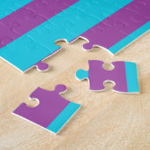 Paarse Bars Foto Puzzle Legpuzzel (Zijkant)