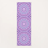 Paarse basis Mandala Yogamat (Voorkant)