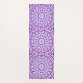 Paarse basis Mandala Yogamat (Achterkant)