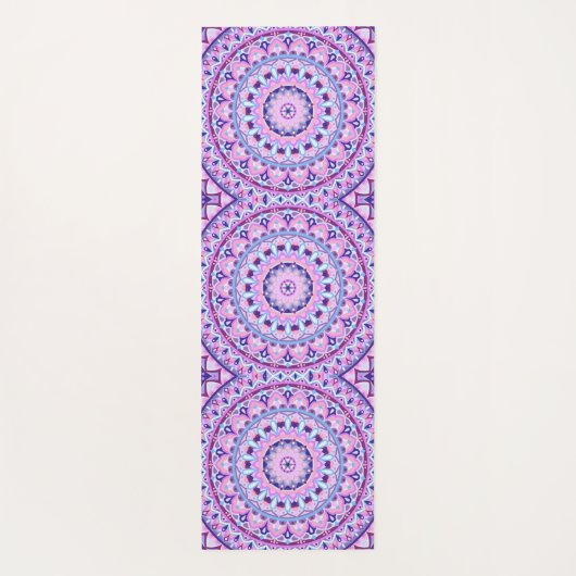 Paarse basis Mandala Yogamat (Achterkant)