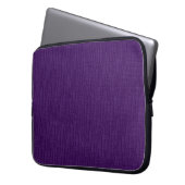 Paarse basisrimpelverbinding laptop sleeve (Voorkant Links)