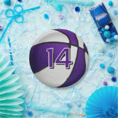 paarse basketbalwedstrijd papieren bordje (Feest)